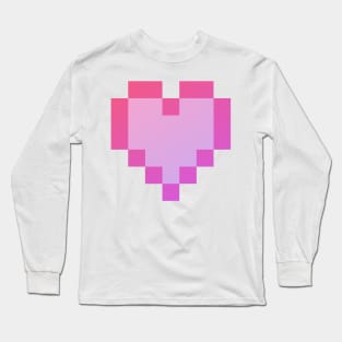 Pixel Heart Long Sleeve T-Shirt